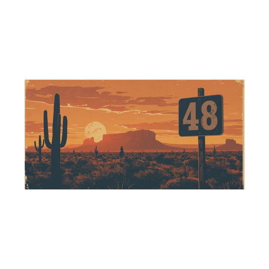 Canvas Art - Arizona Desert 48 Blend Matte Canvas, Stretched, 1 25"
