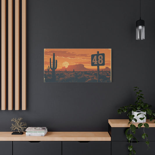 Copy of Copy of Canvas Art - Arizona Desert 48 Blend Matte Canvas, Stretched, 1 25"