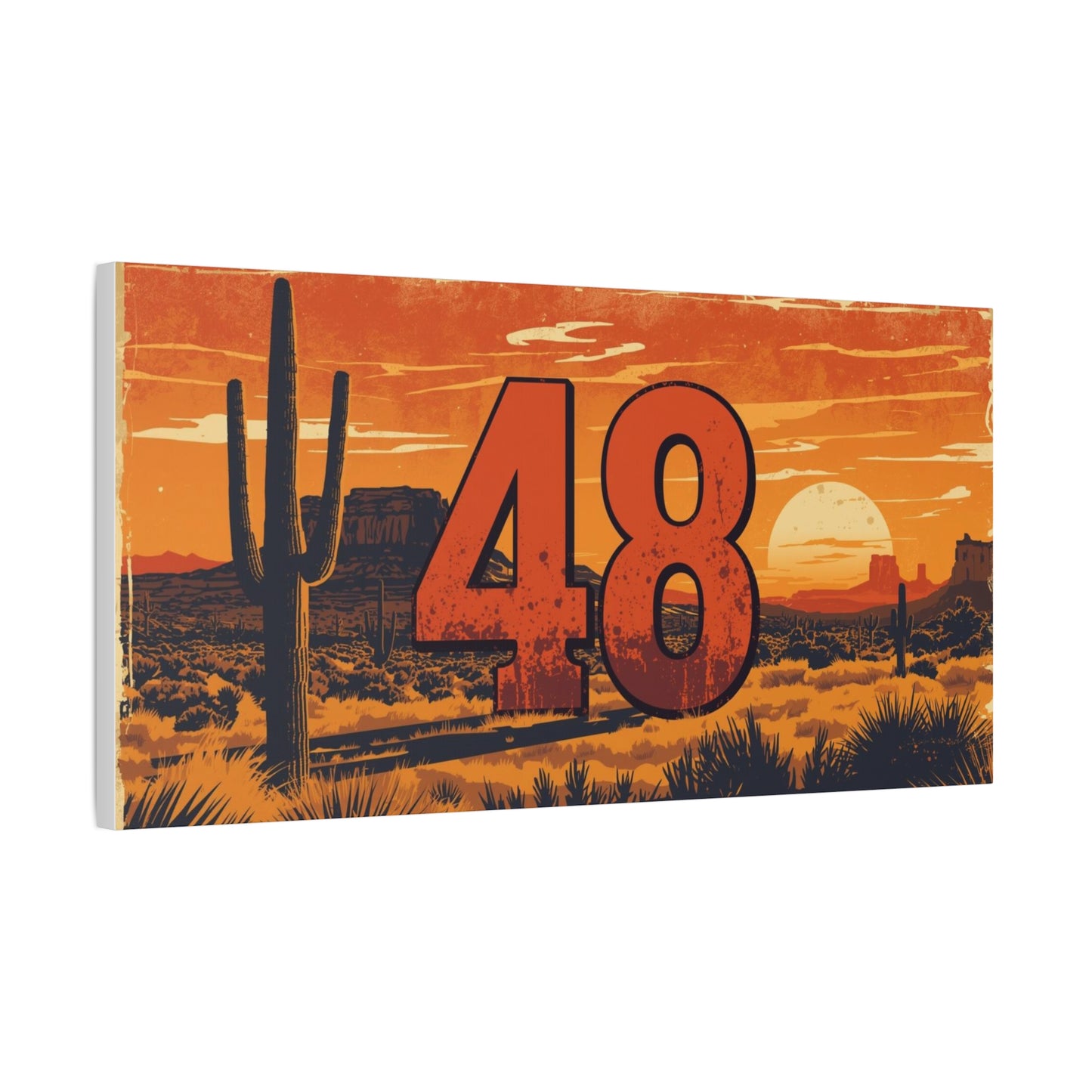 Canvas Art - Arizona Desert 48 Blend Matte Canvas, Stretched, 1 25"
