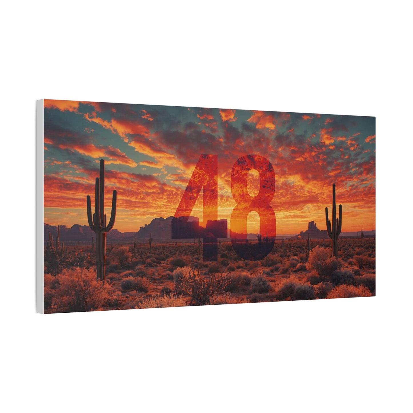 Canvas Art - Arizona Desert 48 Blend Matte Canvas, Stretched, 1 25"
