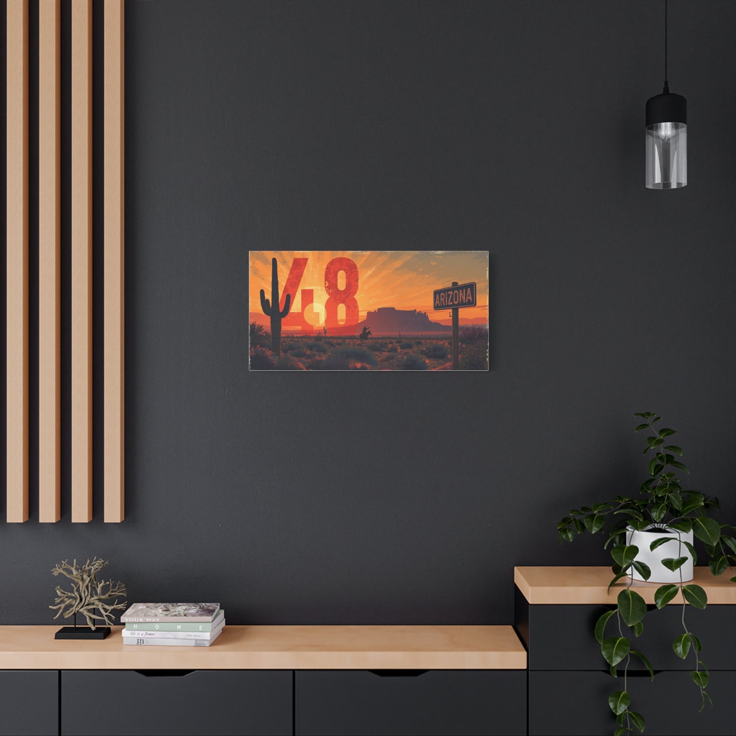 Canvas Art - Arizona Desert 48 Blend Matte Canvas, Stretched, 1 25"
