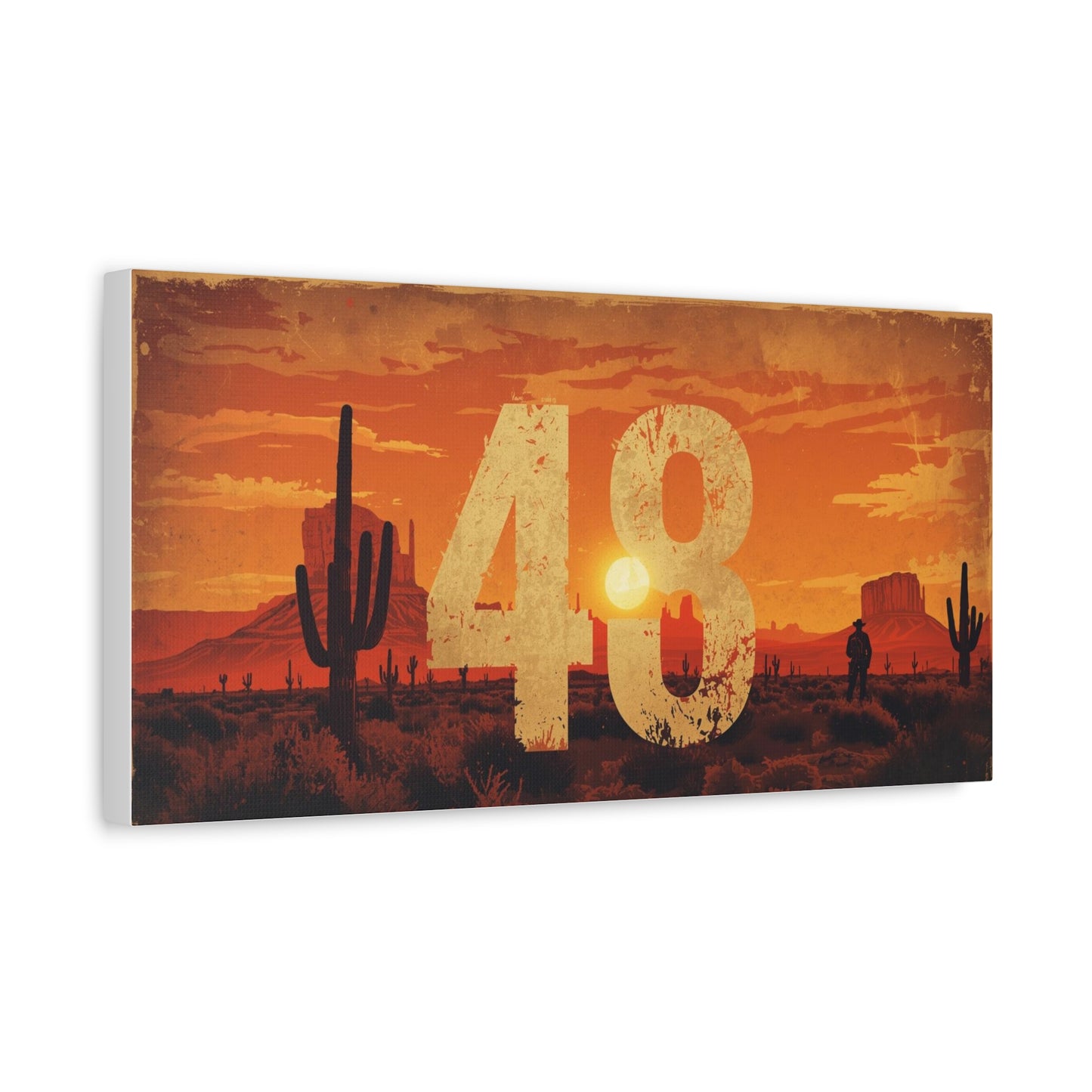 Canvas Art - Arizona Desert 48 Blend Matte Canvas, Stretched, 1 25"