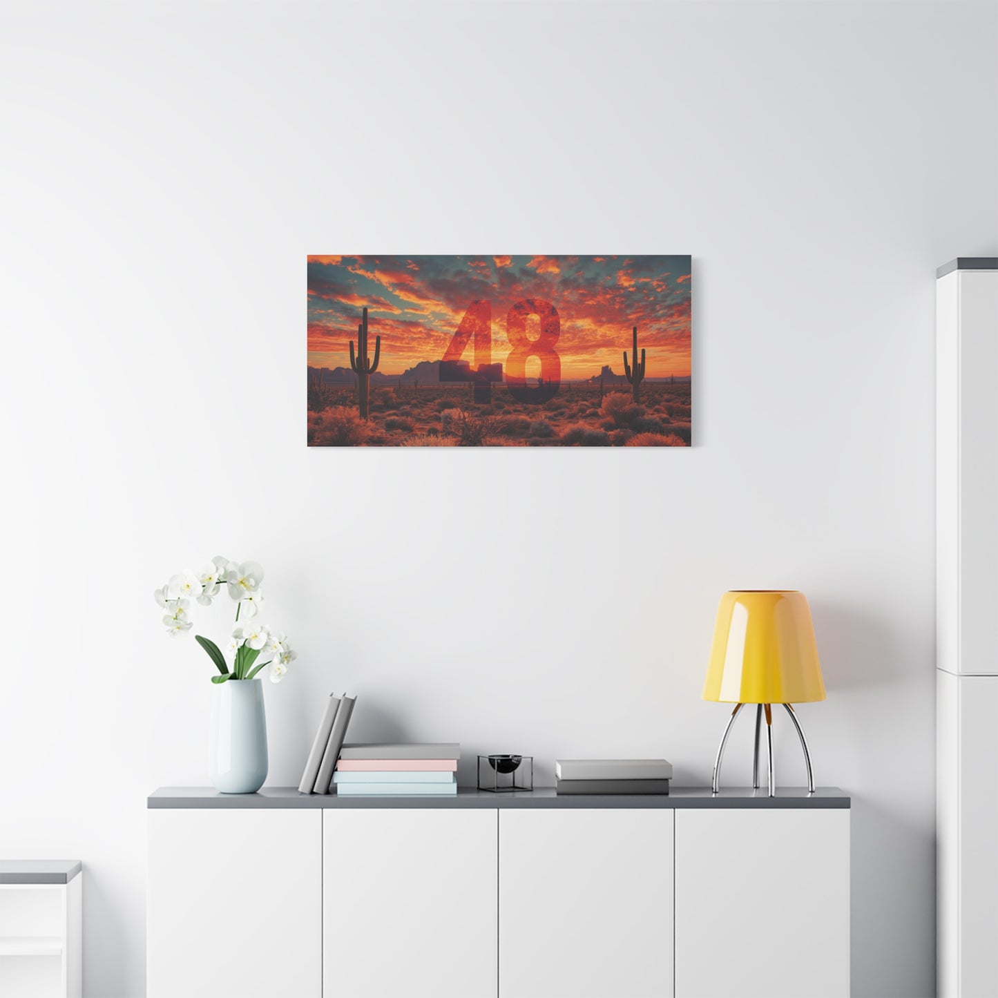 Canvas Art - Arizona Desert 48 Blend Matte Canvas, Stretched, 1 25"