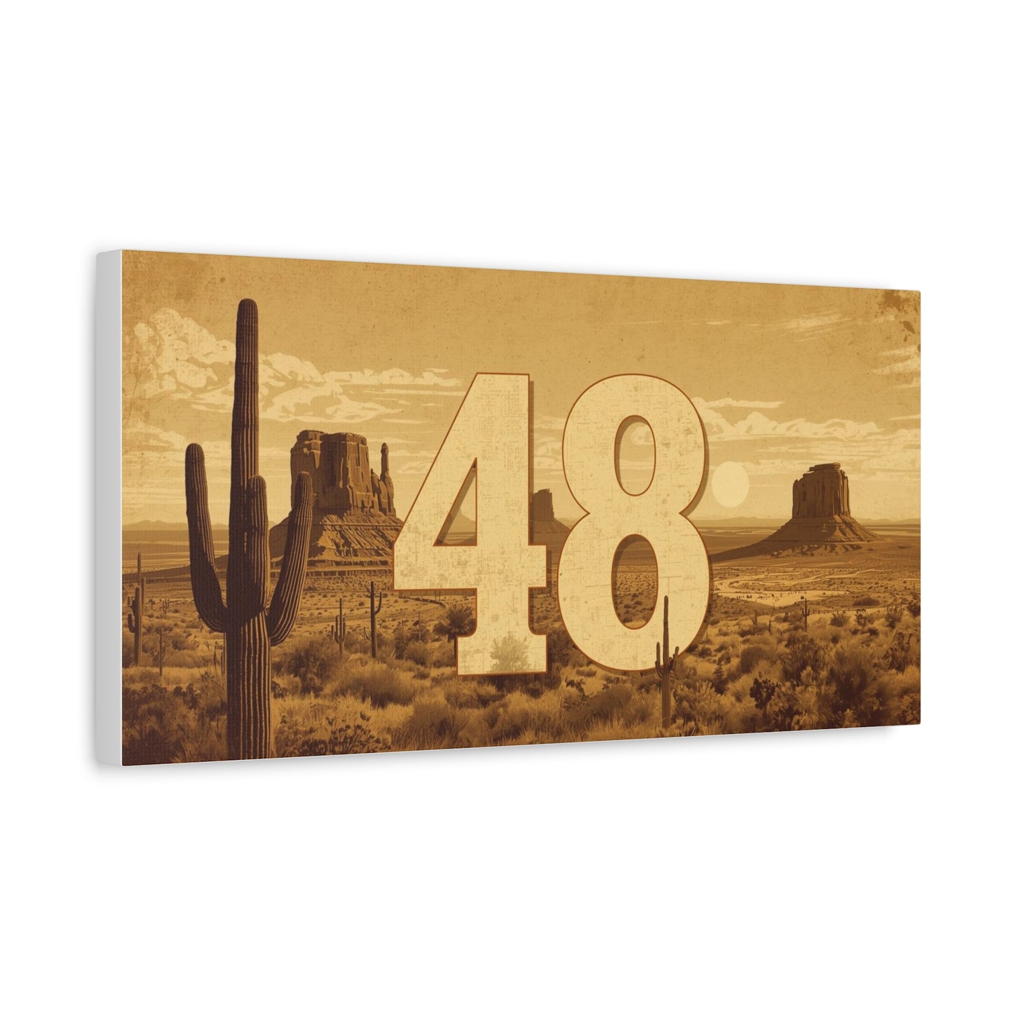 Canvas Art - Arizona Desert 48 Blend Matte Canvas, Stretched, 1 25"