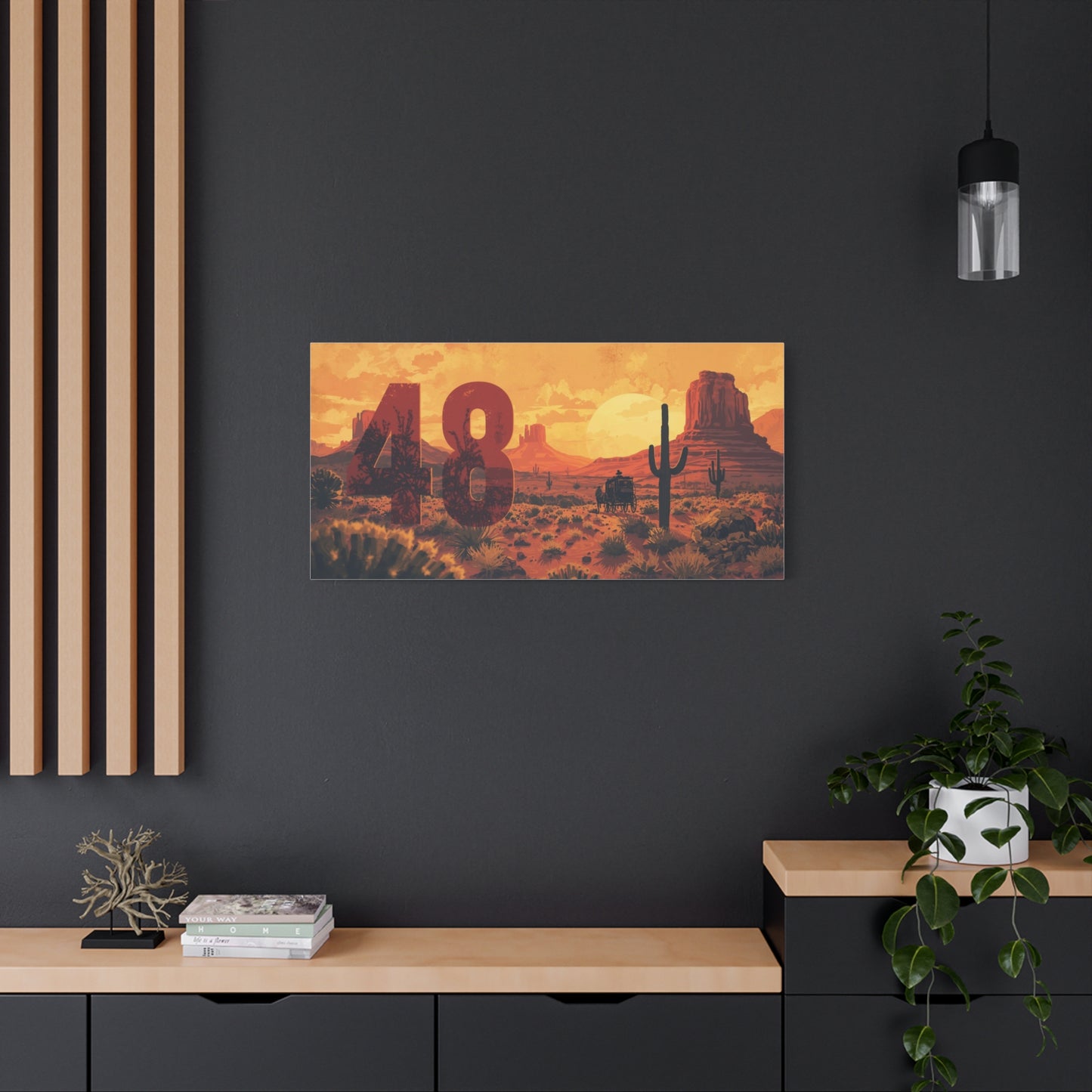 Canvas Art - Arizona Desert 48 Blend Matte Canvas, Stretched, 1 25"