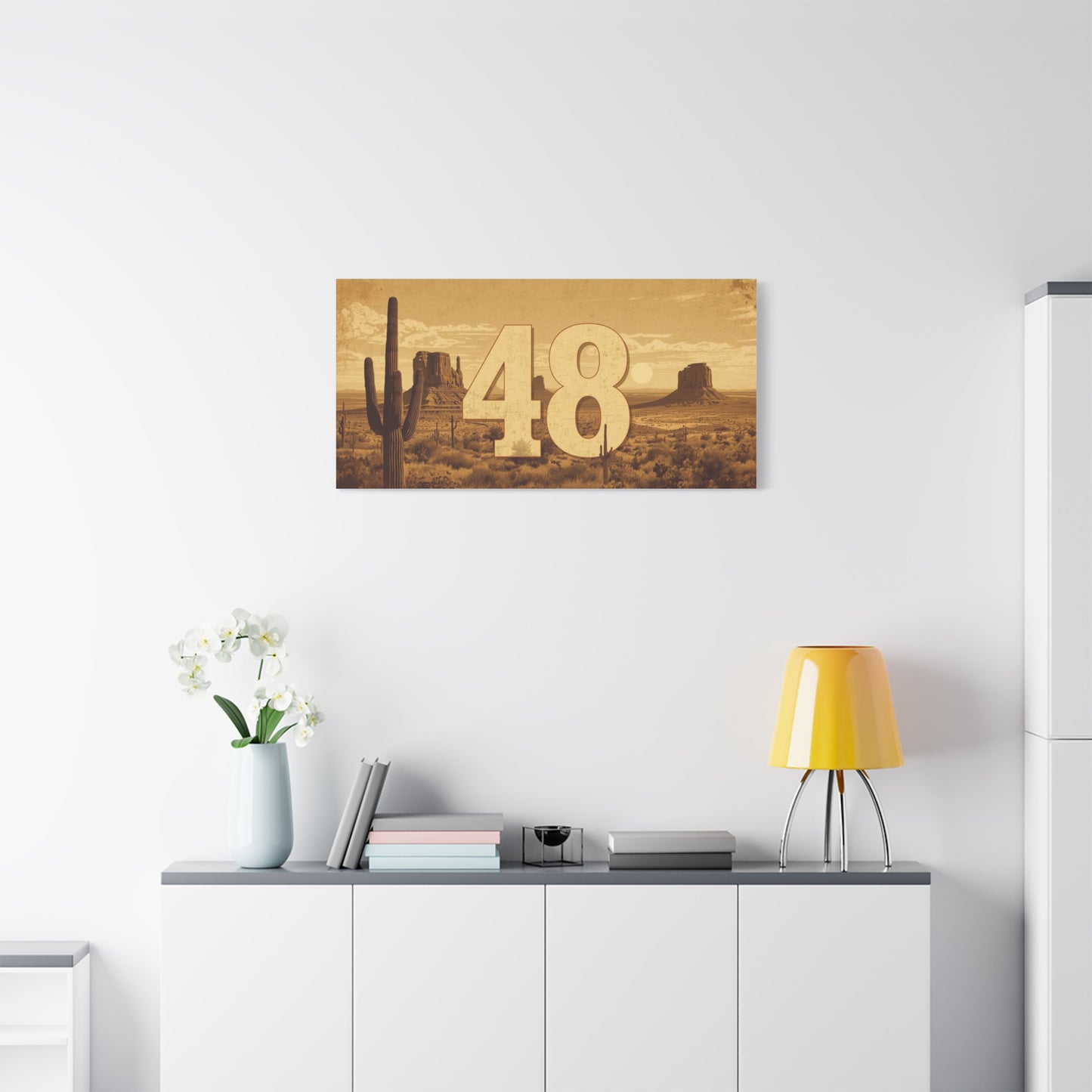 Canvas Art - Arizona Desert 48 Blend Matte Canvas, Stretched, 1 25"