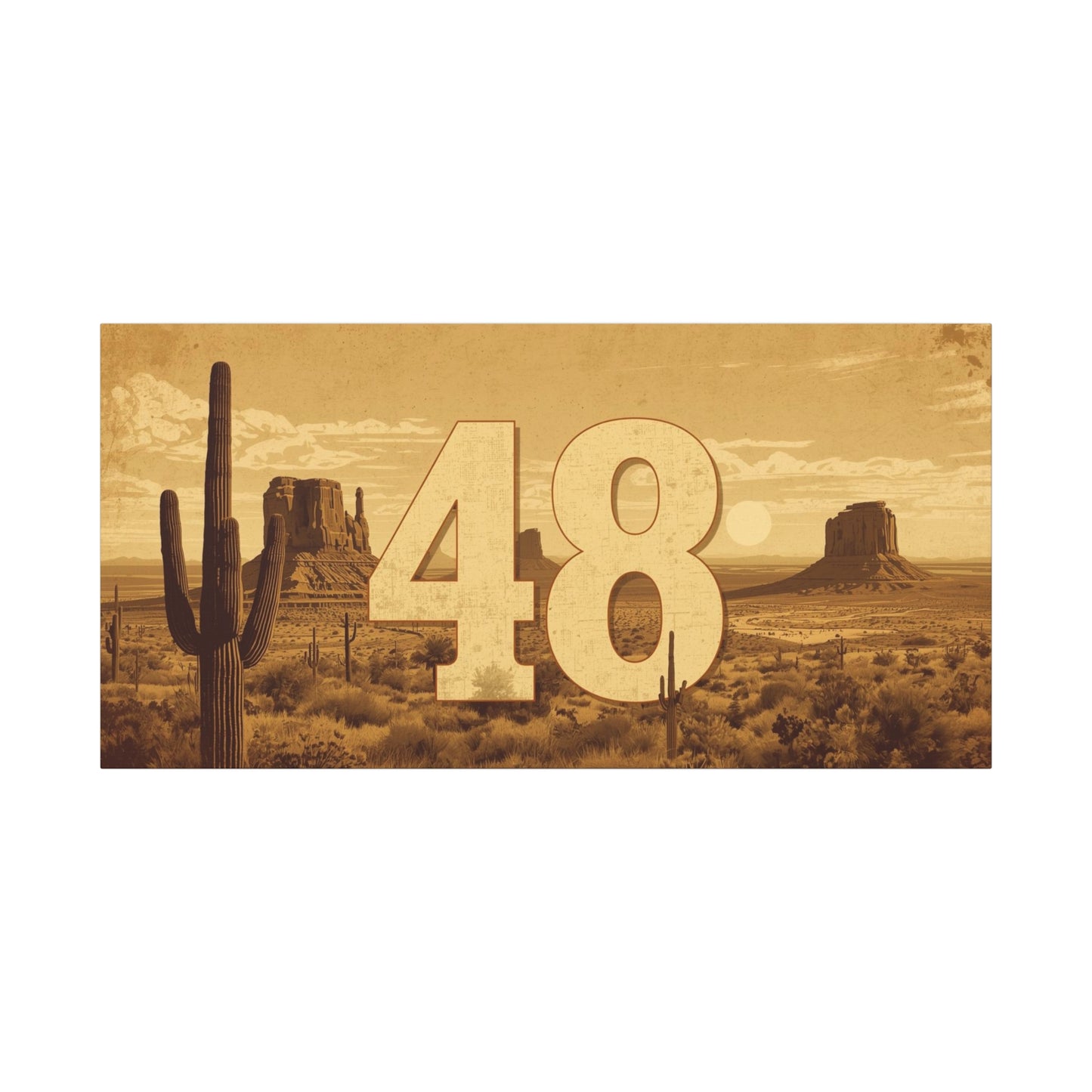 Canvas Art - Arizona Desert 48 Blend Matte Canvas, Stretched, 1 25"