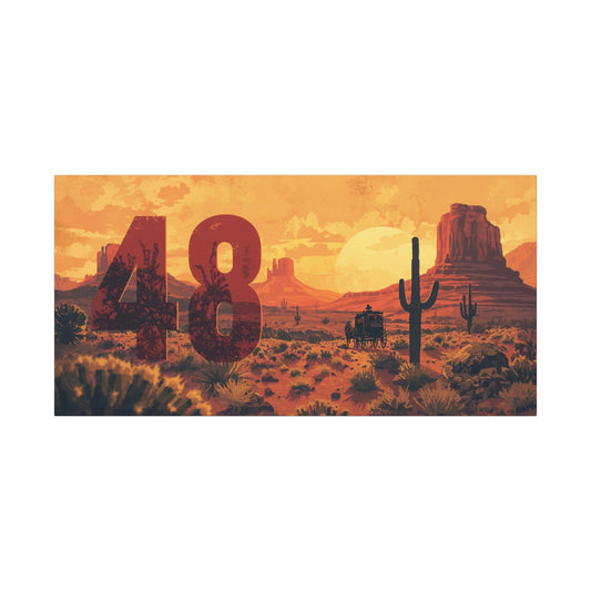 Canvas Art - Arizona Desert 48 Blend Matte Canvas, Stretched, 1 25"