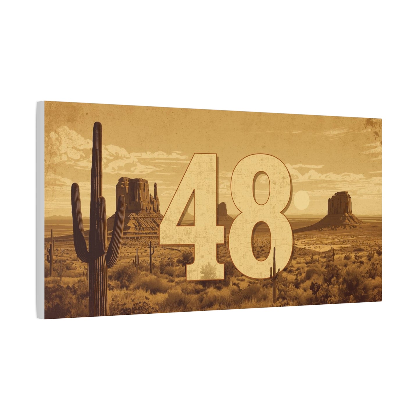 Canvas Art - Arizona Desert 48 Blend Matte Canvas, Stretched, 1 25"
