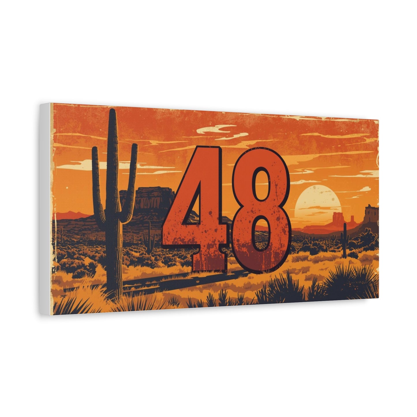 Canvas Art - Arizona Desert 48 Blend Matte Canvas, Stretched, 1 25"