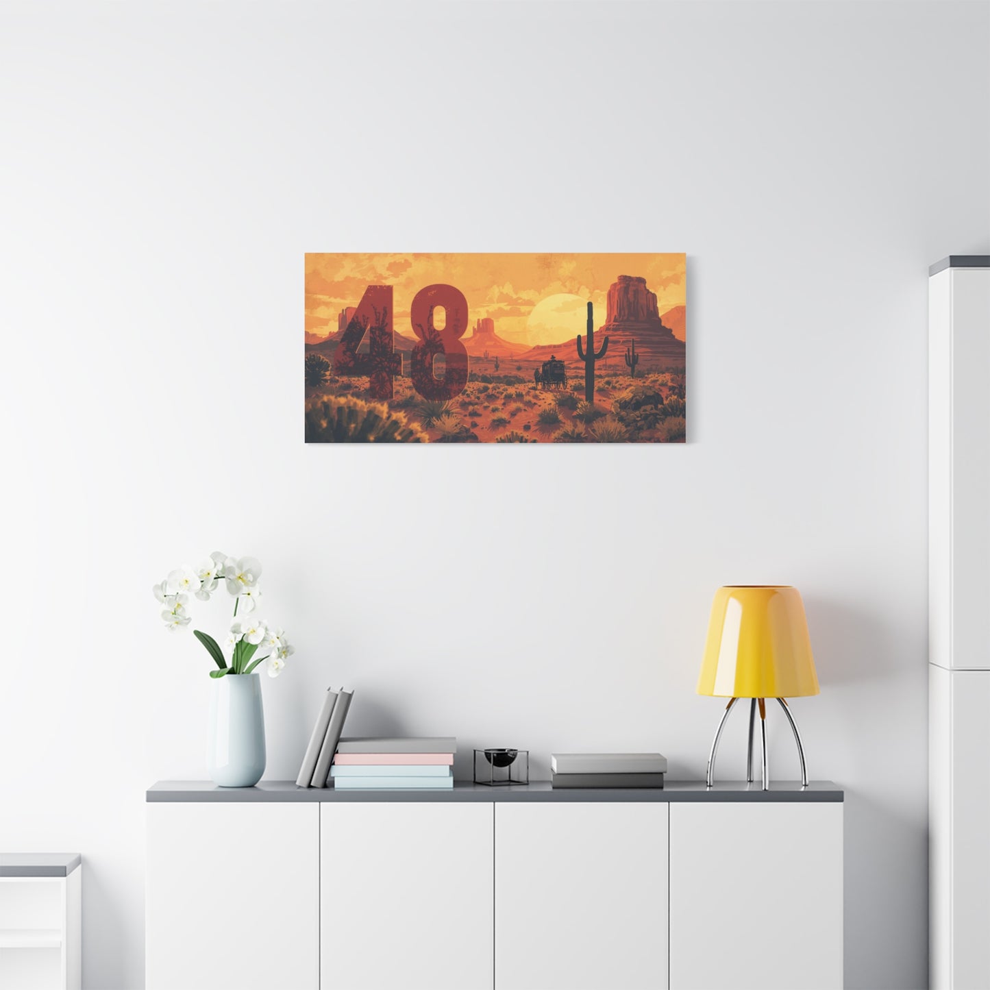 Canvas Art - Arizona Desert 48 Blend Matte Canvas, Stretched, 1 25"