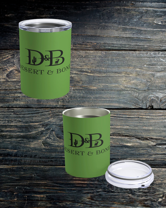 10oz Green Insulated Tumbler – Desert & Bone Logo Travel Cup