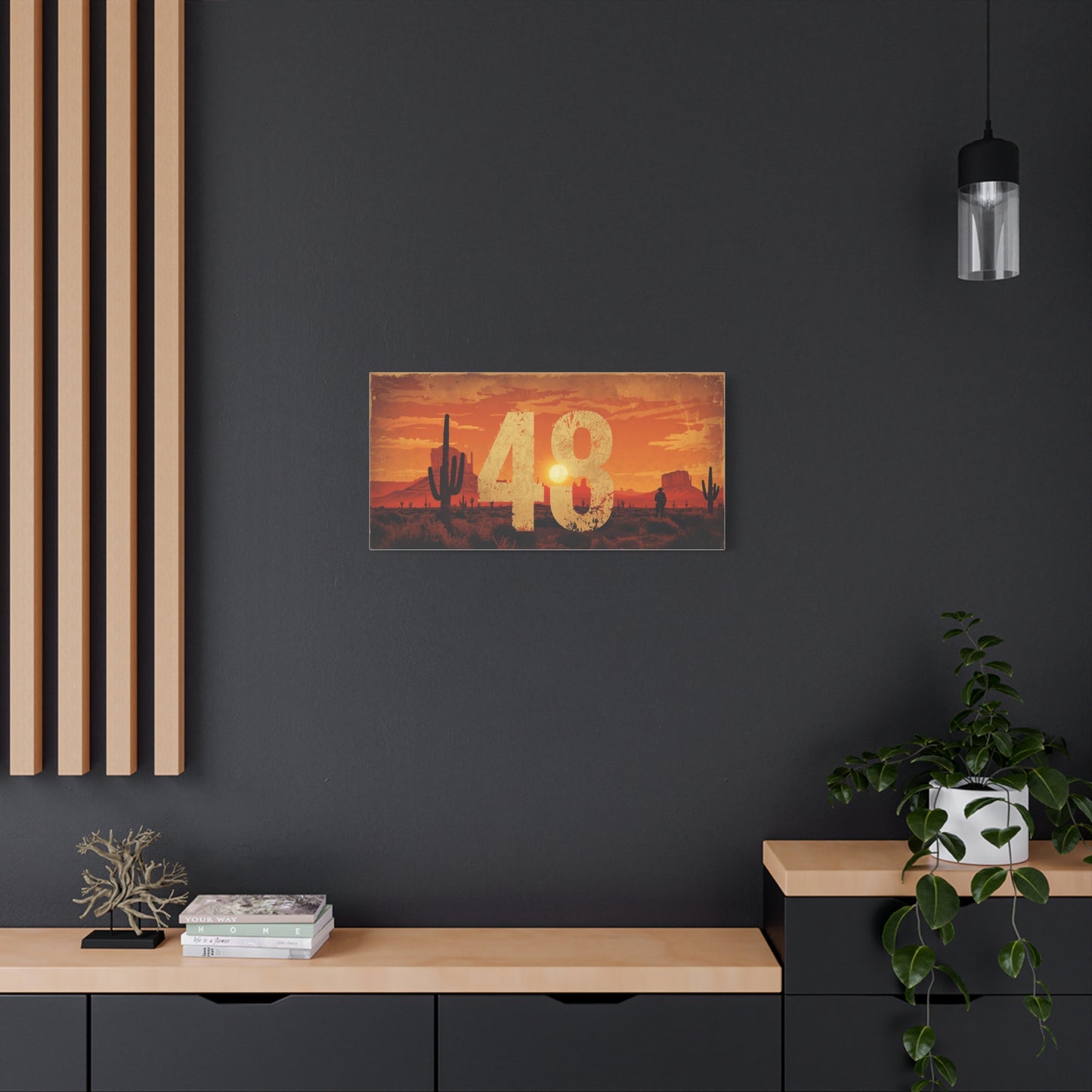 Canvas Art - Arizona Desert 48 Blend Matte Canvas, Stretched, 1 25"