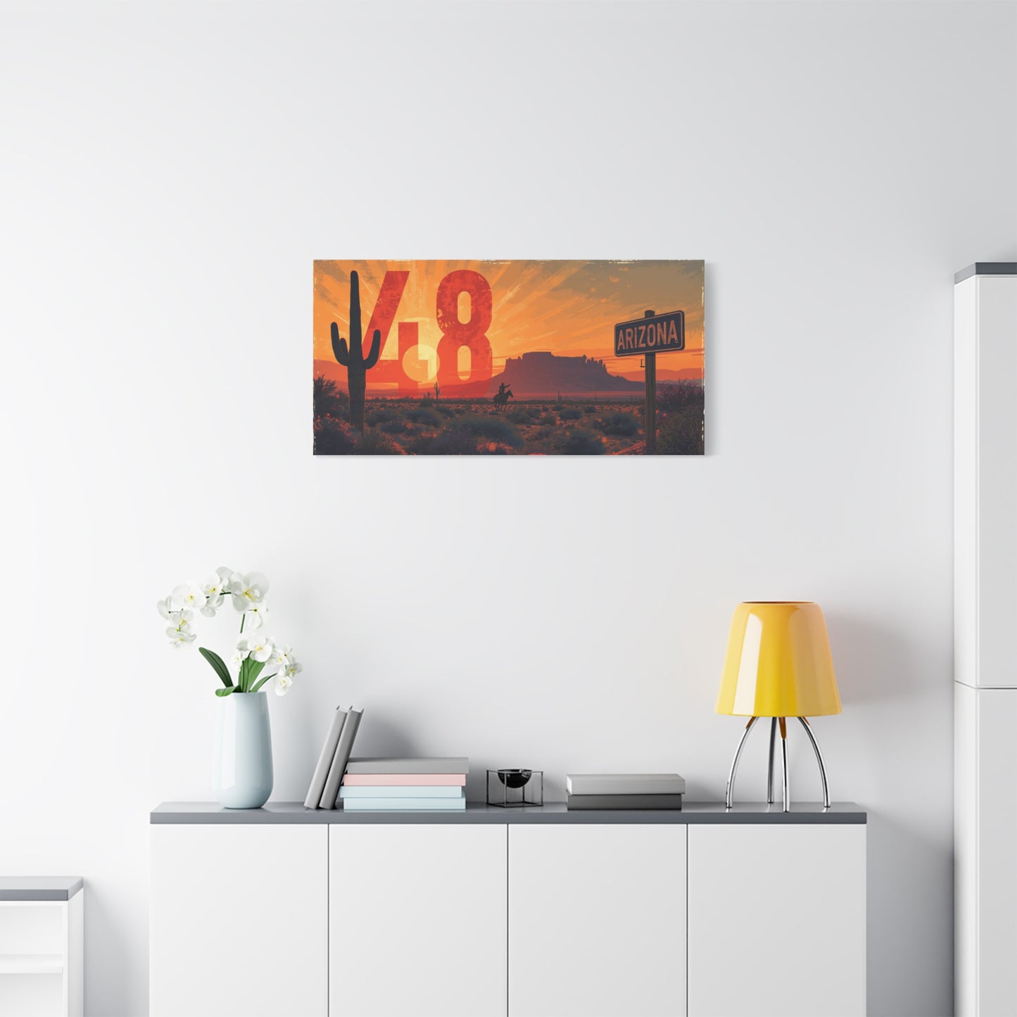Canvas Art - Arizona Desert 48 Blend Matte Canvas, Stretched, 1 25"