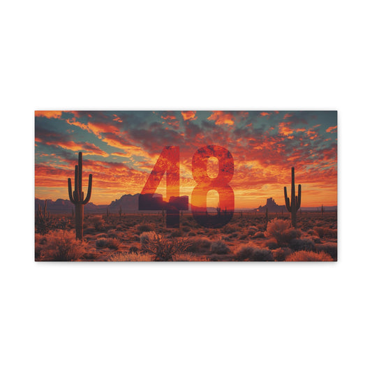 Canvas Art - Arizona Desert 48 Blend Matte Canvas, Stretched, 1 25"