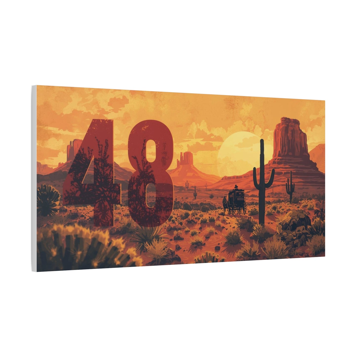 Canvas Art - Arizona Desert 48 Blend Matte Canvas, Stretched, 1 25"