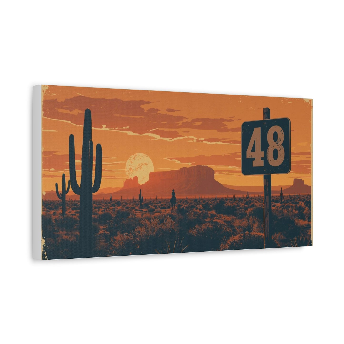 Canvas Art - Arizona Desert 48 Blend Matte Canvas, Stretched, 1 25"
