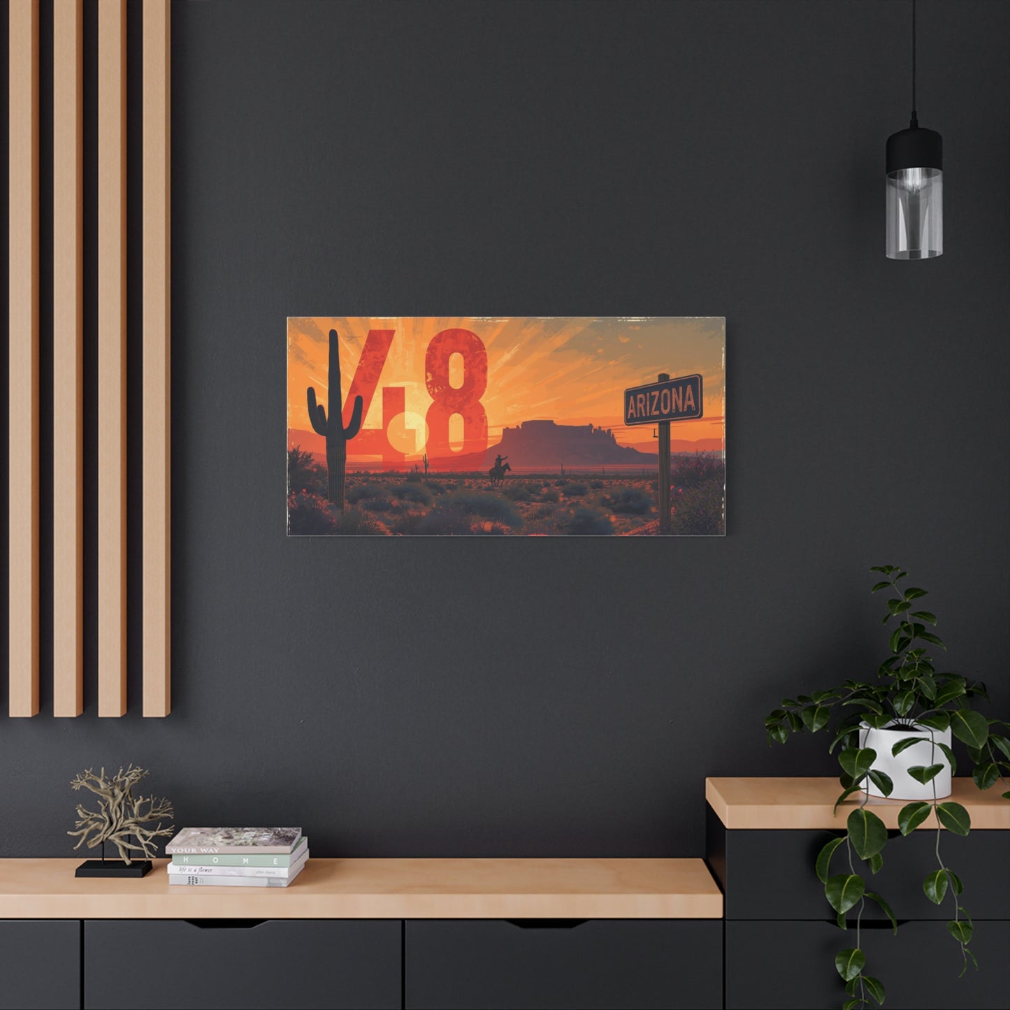 Canvas Art - Arizona Desert 48 Blend Matte Canvas, Stretched, 1 25"