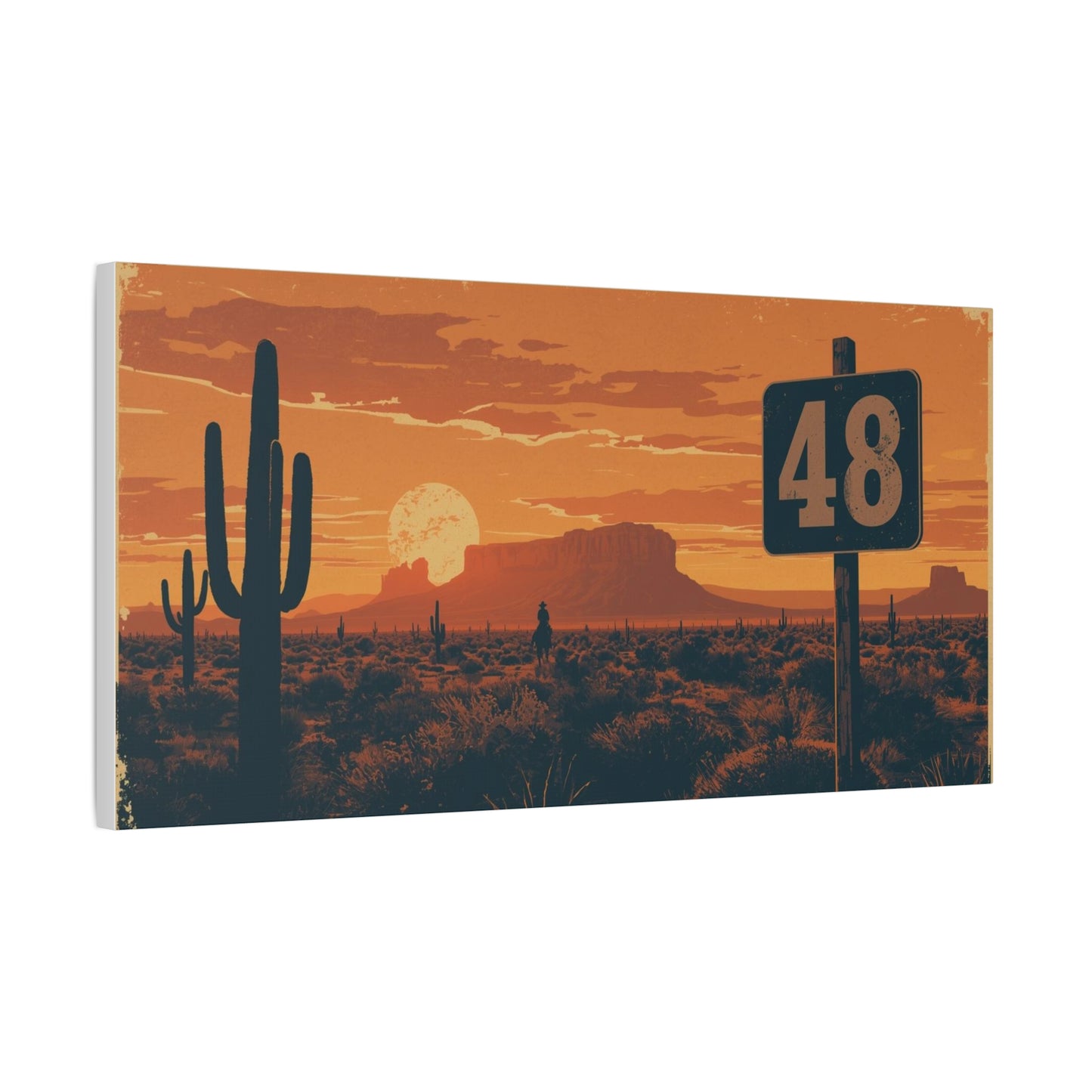 Canvas Art - Arizona Desert 48 Blend Matte Canvas, Stretched, 1 25"