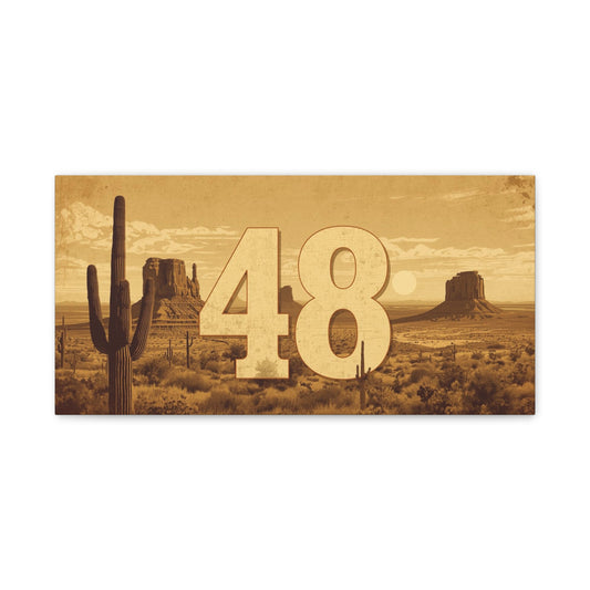 Canvas Art - Arizona Desert 48 Blend Matte Canvas, Stretched, 1 25"