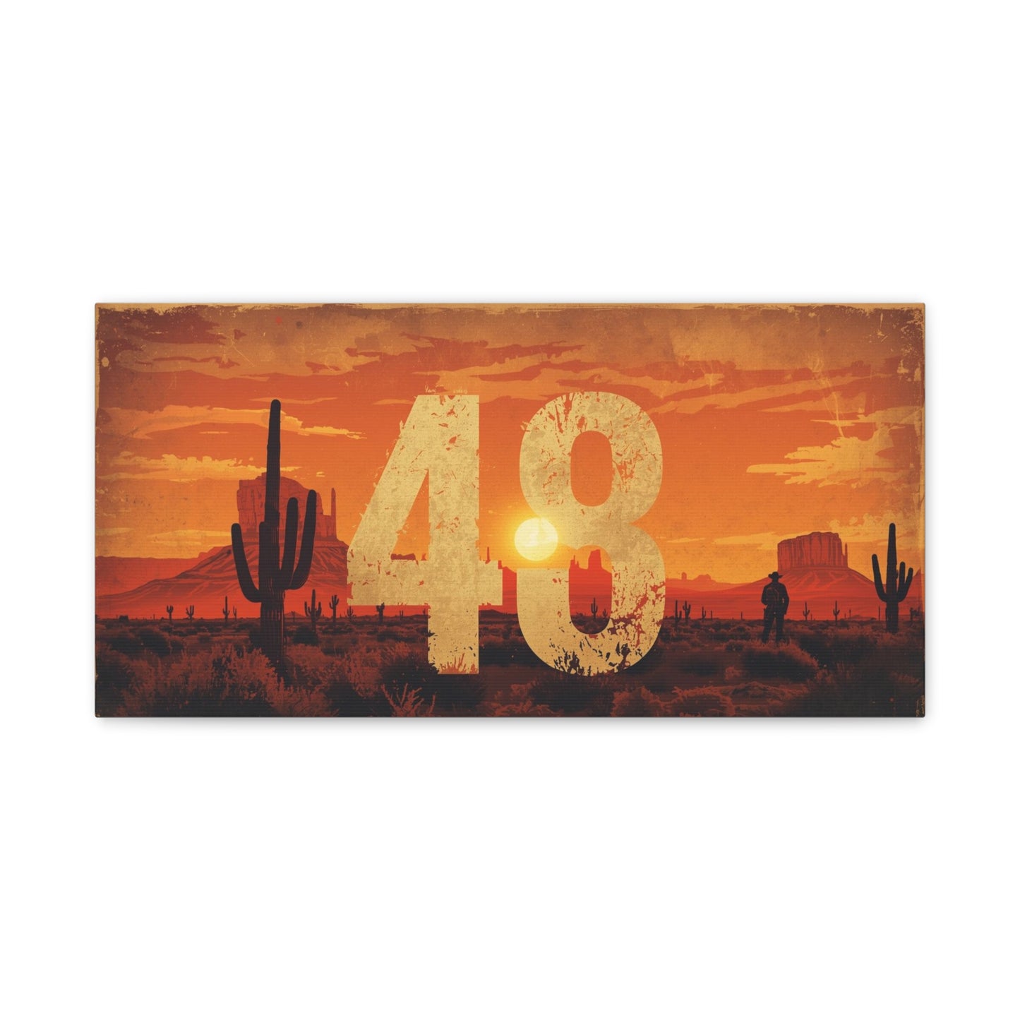 Canvas Art - Arizona Desert 48 Blend Matte Canvas, Stretched, 1 25"