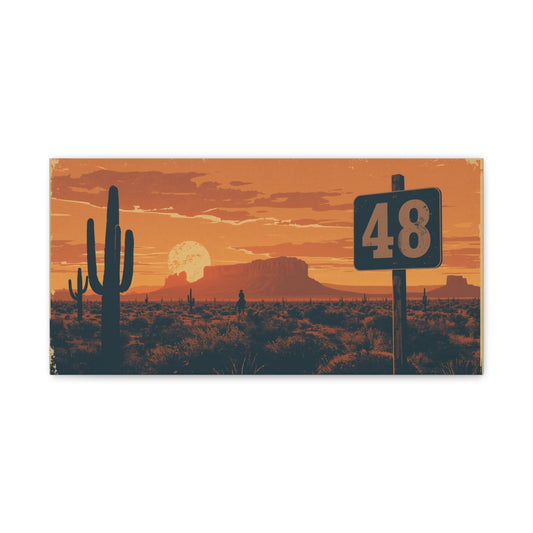 Copy of Copy of Canvas Art - Arizona Desert 48 Blend Matte Canvas, Stretched, 1 25"